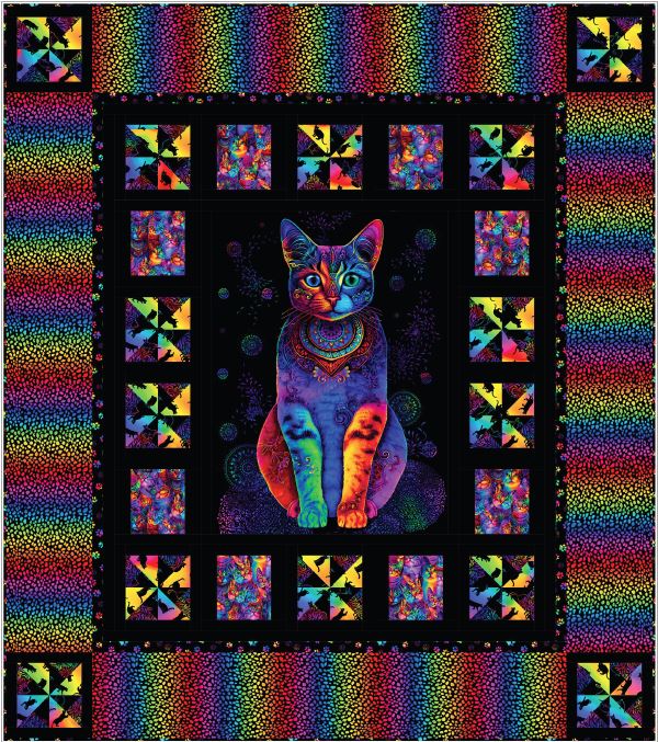 A Little Twisted Cat Quilt Kit