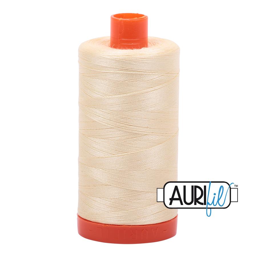 Aurifil 50 Wt. Thread - Light Lemon 2110