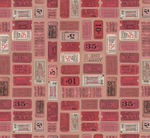 Palette Red Tickets by Tim Holtz for Free Spirit Fabrics