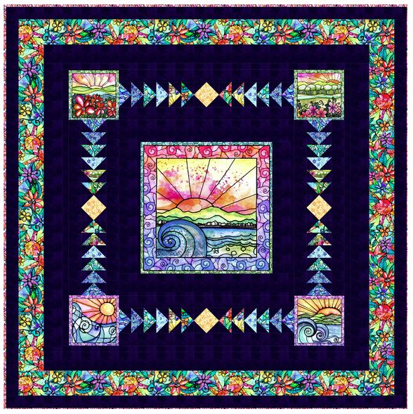 Sunset Escapes Quilt Kit