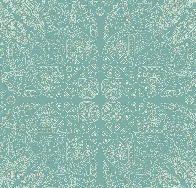 Cowboys Bandana Teal by Echo Park Paper Co for Riley Blake Designs