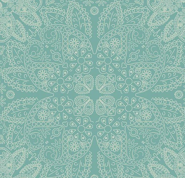 Cowboys Bandana Teal by Echo Park Paper Co for Riley Blake Designs