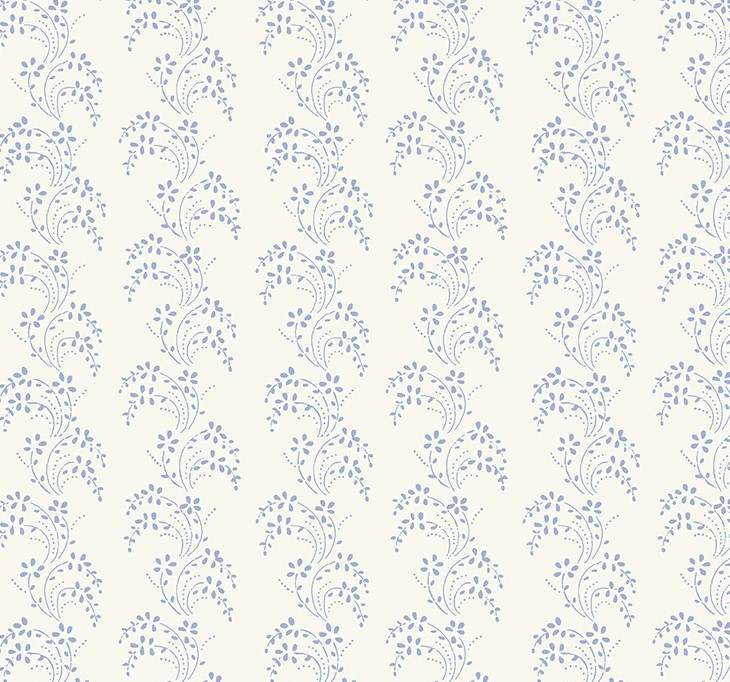 Jasper Blue Border Lace Ivory by Whistler Studios for Windham Fabrics