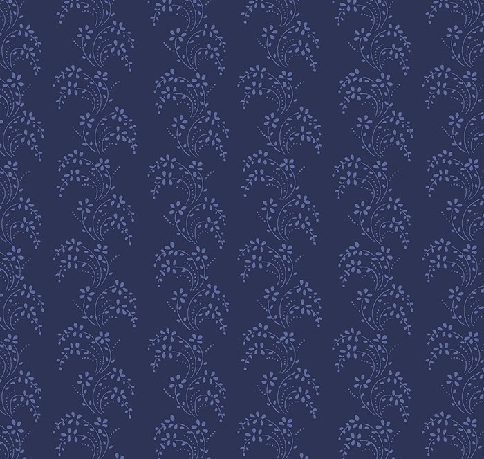 Jasper Blue Border Lace Navy by Whistler Studios for Windham Fabrics