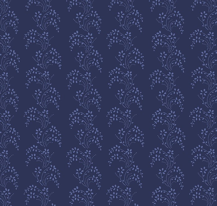 Jasper Blue Border Lace Navy by Whistler Studios for Windham Fabrics