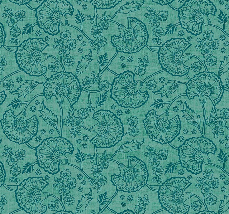 Fanfare Block Print Jade by Whistler Studios for Windham Fabrics