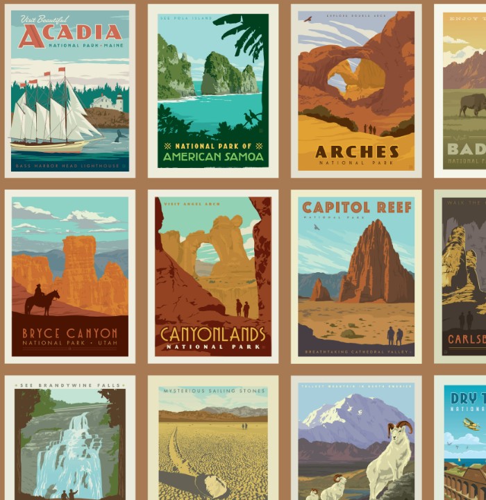 National Parks Posters Sand by Anderson Design Group for Riley Blake Deisgns