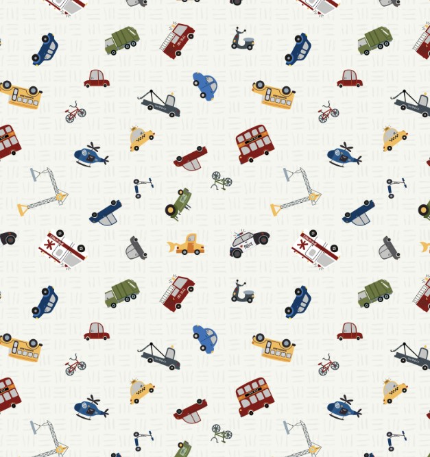 It Takes a Village Traffic Jam Cloud by Jennifer Long for Riley Blake Designs