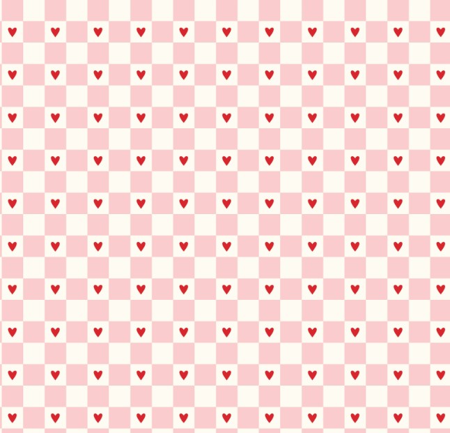 Sweetheart Checks Cream by My Mind's Eye for Riley Blake Designs