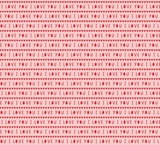 Sweetheart I Love You Pink by My Mind's Eye for Riley Blake Designs