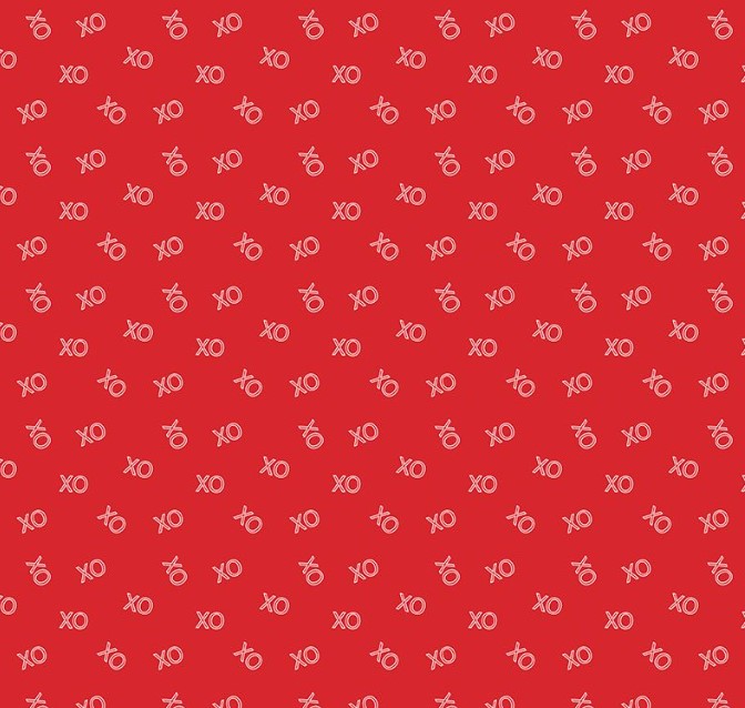 Sweetheart XO Red by My Mind's Eye for Riley Blake Designs