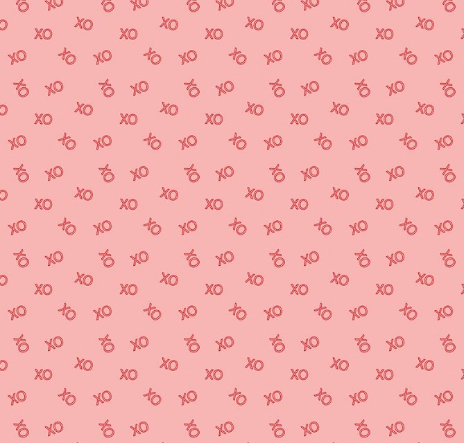 Sweetheart XO Pink by My Mind's Eye for Riley Blake Designs