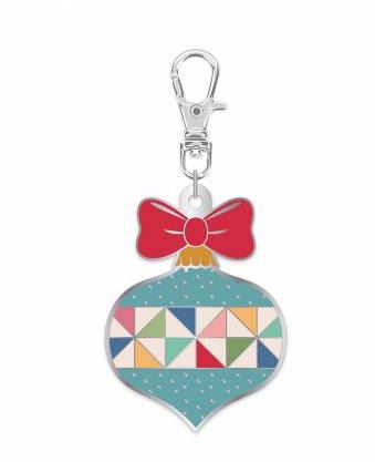 Happy Charm Enamel Ornament by Lori Holt