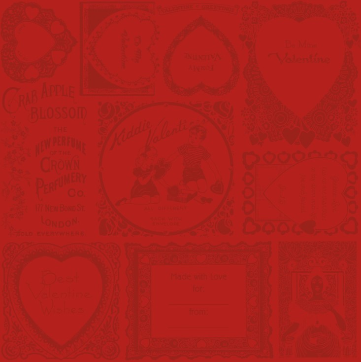 Take Heart Frame Blender Red by J. Wecker Frisch for Riley Blake Designs