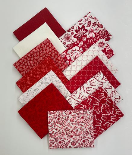 Garden Redwork Fat Quarter Bundle