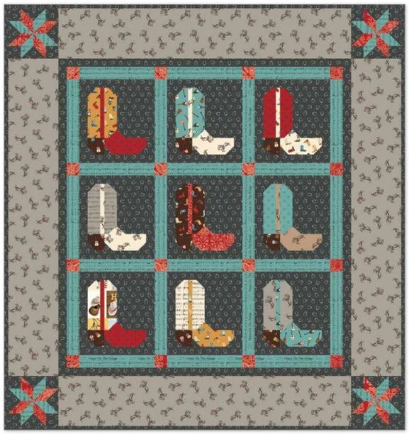 Cowboy Boots Quilt Kit