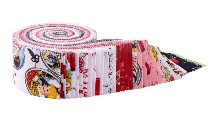 All My Heart 2.5 Inch Rolie Polie by J. Wecker Frisch for Riley Blake Designs