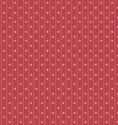 Victoria Red Set Motif Stripe
