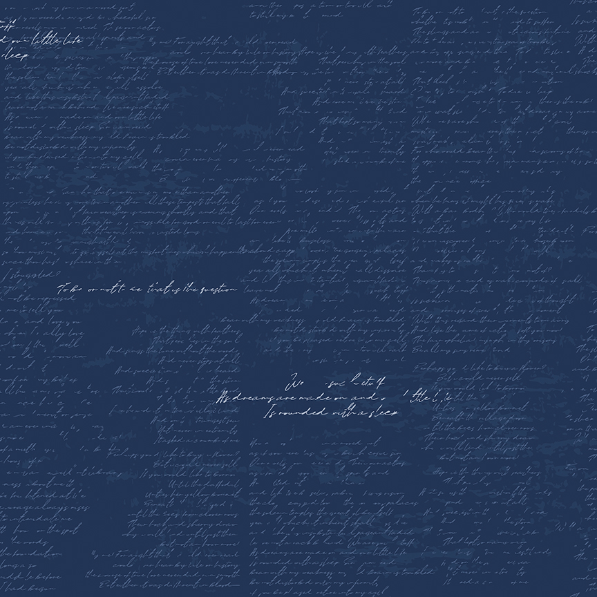 Between the Pages Manuscript Navy