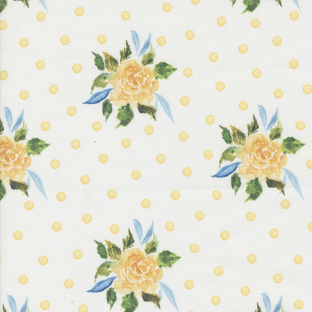 Sunshine Blue Skies Rosie Dot Floral Cloud