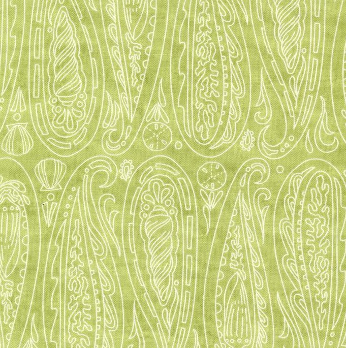 Serena Shores Paisley Shells Kelp by Robin Pickens for Moda Fabrics