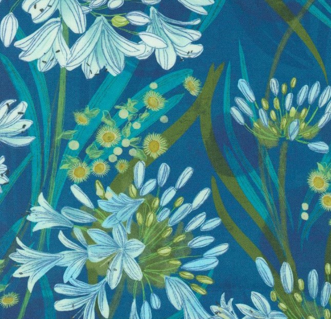 Serena Shores Agapanthus Coastal by Robin Pickens for Moda Fabrics