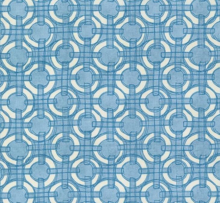 Serena Shores Linked Rings Breeze by Robin Pickens for Moda Fabrics