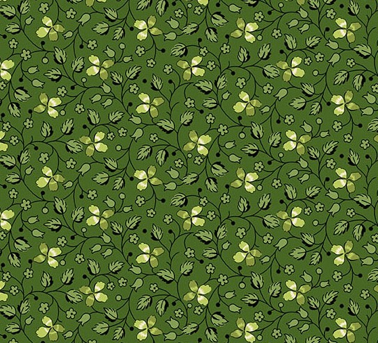 Little Clover Creeping Clover Green from Andover Fabrics