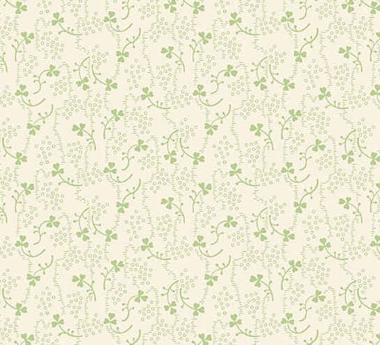 Little Clover Clover Fizz White from Andover Fabrics