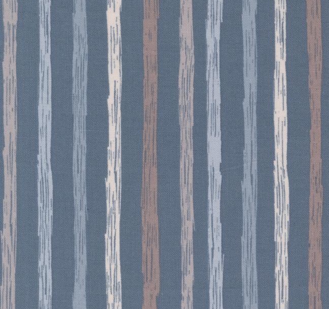 Chirp Just Stripes Twilight by Elena Amo for Moda Fabrics