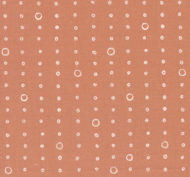 Chirp Dots and Circles Clay by Elena Amo for Moda Fabrics