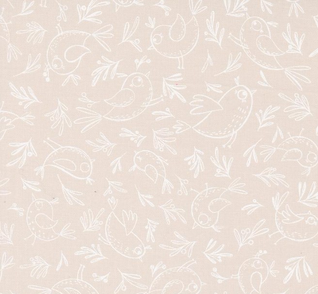 Chirp Trace a Bird Cloud by Elena Amo for Moda Fabrics