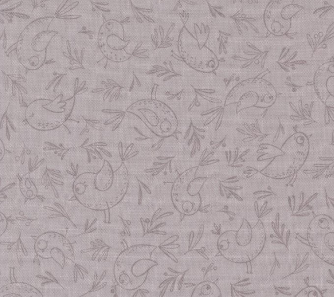 Chirp Trace a Bird Dove by Elena Amo for Moda Fabrics
