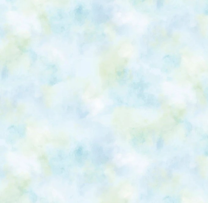 Bunnies & Blooms Tonal Cloud Blue by Leslie Trimbach for P&B Textiles