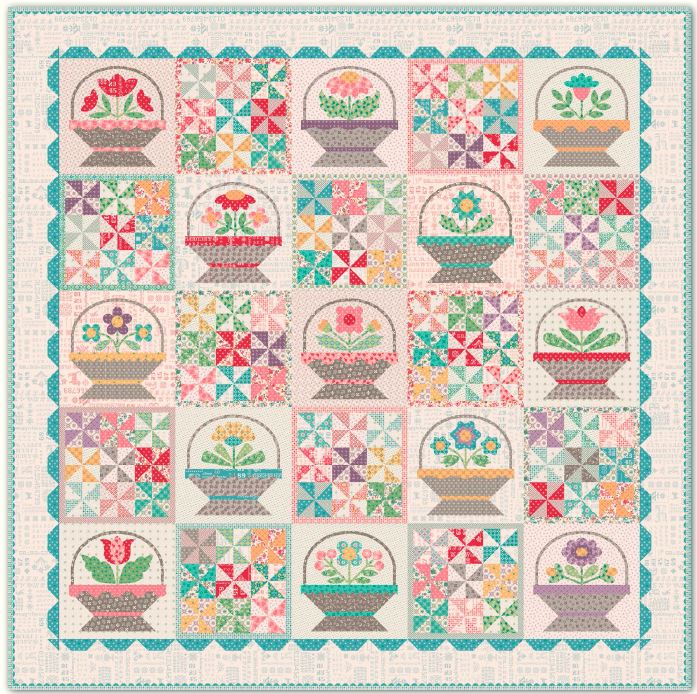 Flower Basket Sampler by Lori Holt