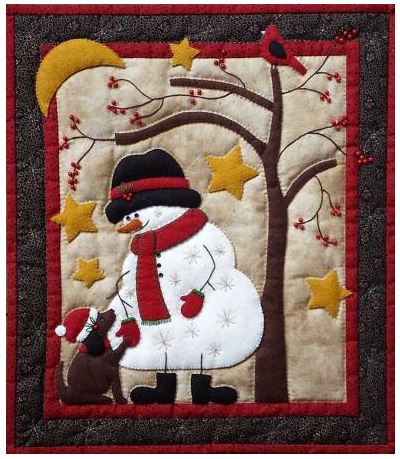 Frosty & Friend Wool Felt Kit from Greenfield