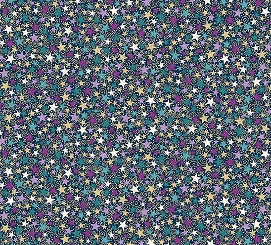 Luna Star Blue by Makower UK for Andover Fabrics