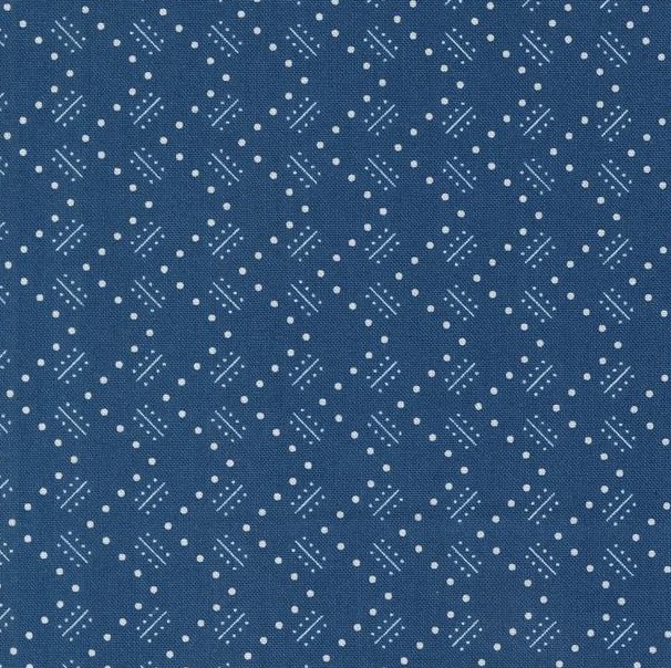 Time and Again Zigzag Indigo by Linzee McCray for Moda Fabrics