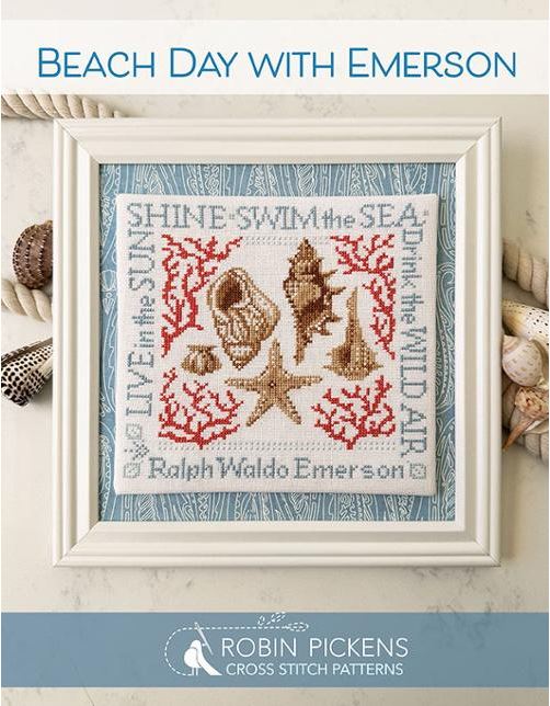 Beach Day with Emerson Cross Stitch by Robin Pickens