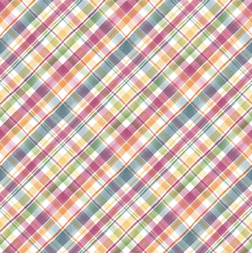 Easter Wishes Plaid Green by Silas M. Studio for Blank Quilting