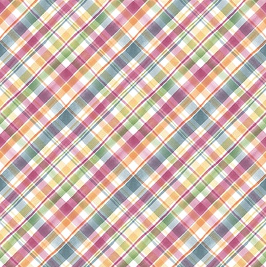 Easter Wishes Plaid Green by Silas M. Studio for Blank Quilting