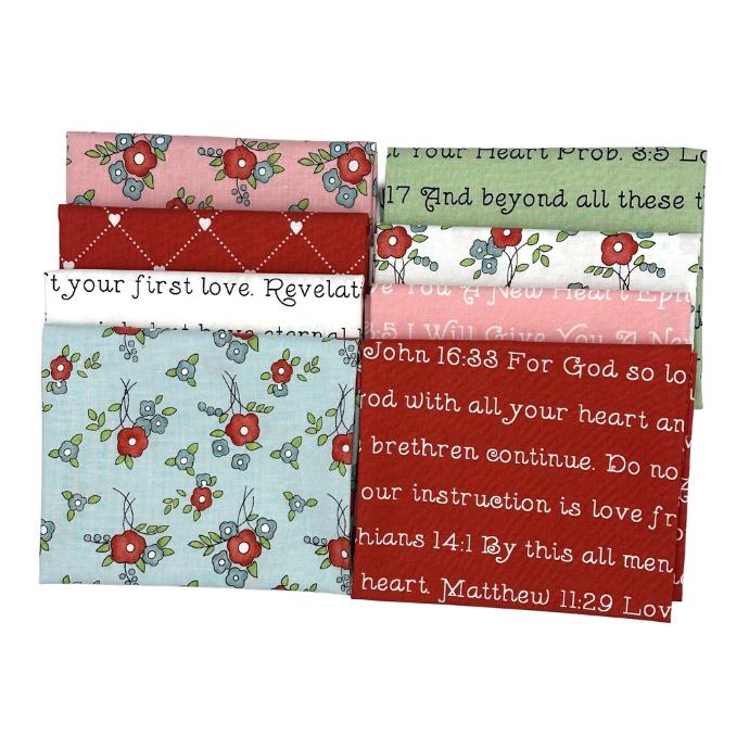 Take Heart Scripture Fat Quarter Bundle