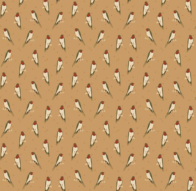 Sewing Your Oats Birds Wheat by Karen Walker for Riley Blake Designs