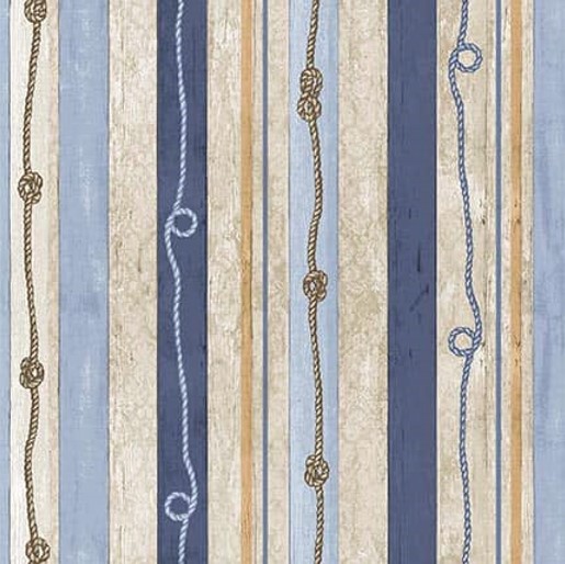 Cobalt Seas Stripe Multi by Andrea Tachiera for Henry Glass
