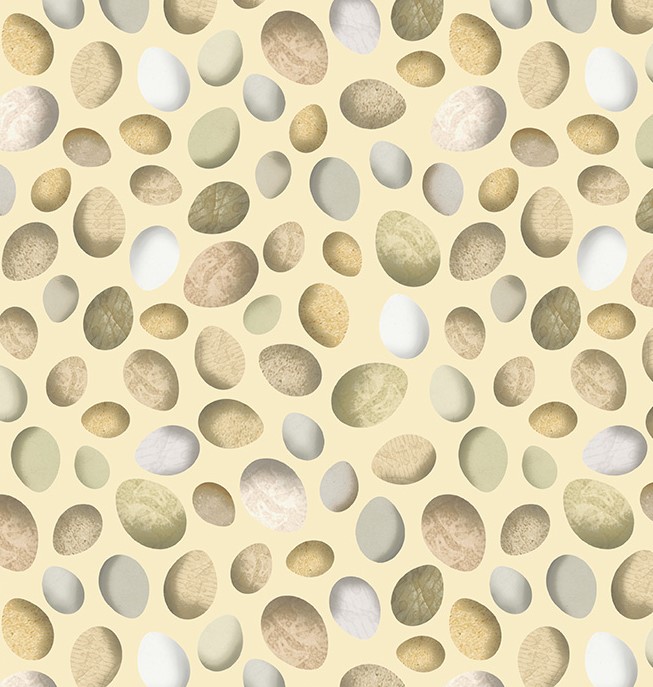 Boho Chicks Fresh Eggs Eggshell by Whistler Studios for Windham Fabrics