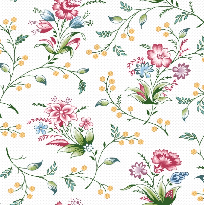 Laurel Ridge Amazing Grace Ivory by Lynn Wilder for Marcus Fabrics