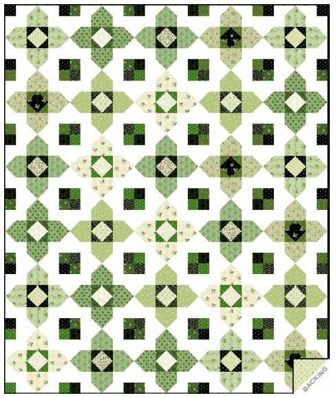 Trifolium Quilt Kit featuring Little Clover by Andover