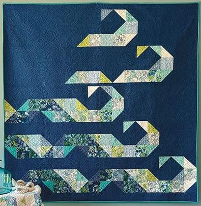 Surf Wave Quilt Kit by Robin Pickens