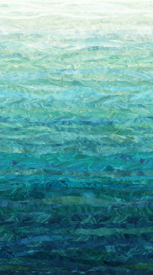 Tranquil Waters Ombre Dark Blue by Deborah Edwards for Northcott Fabrics