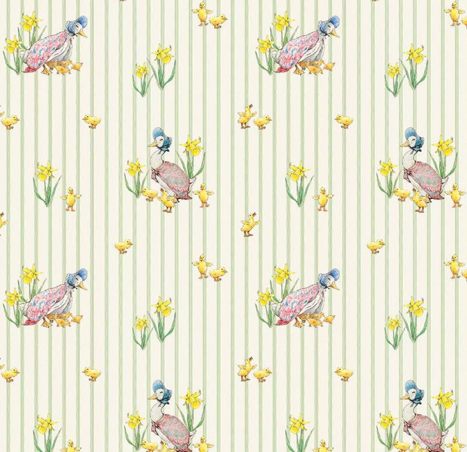 Peter Rabbit & Friends Duck Stripe Coud by Beatrix Potter for Riley Blake Designs